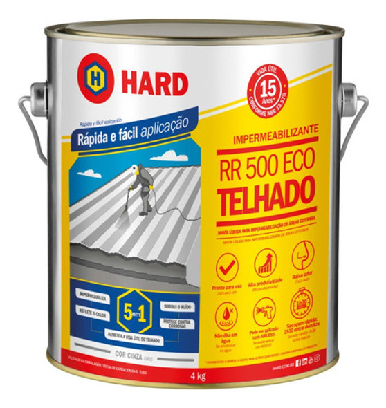 Impermeabilizante Hard Rr 500 Eco 7824 Hard 0