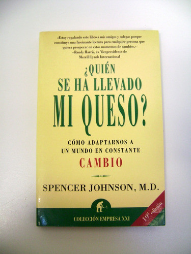 Quien Se Ha Llevado Mi Queso? Spencer Johnson Papel Ok Boedo 0
