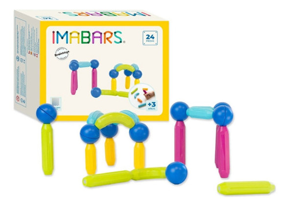Imanix Imabars - 24 Pz - Juegos Magnéticos - Braintoys 0 Imanix Imabars - 24 Pz - Juegos Magnéticos - Braintoys 0