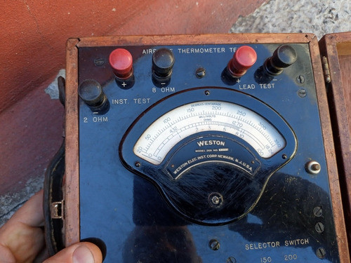 Probador Termómetro De Avión Weston Lewis U.s.a. Decoracion 1