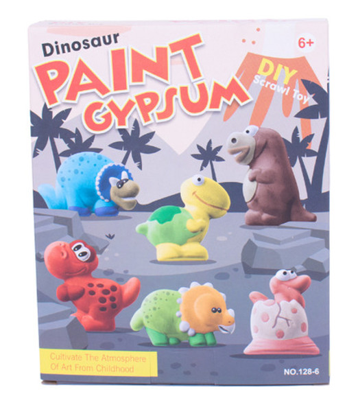 Figuras Animales Dinos De Yeso P/pintarc/pintura Y Pincel En 0