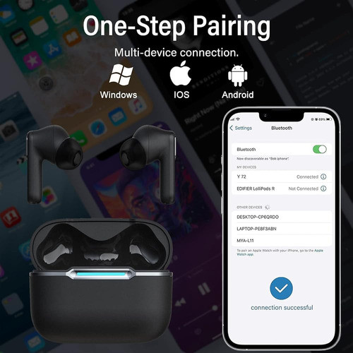 Auriculares Inalámbricos Bluetooth 5.1 Auriculares Con Estuc 1