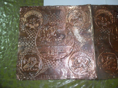 Placa Cobre W A Mozart Kotrona Erato Aoe Lechuza Mitologico 1