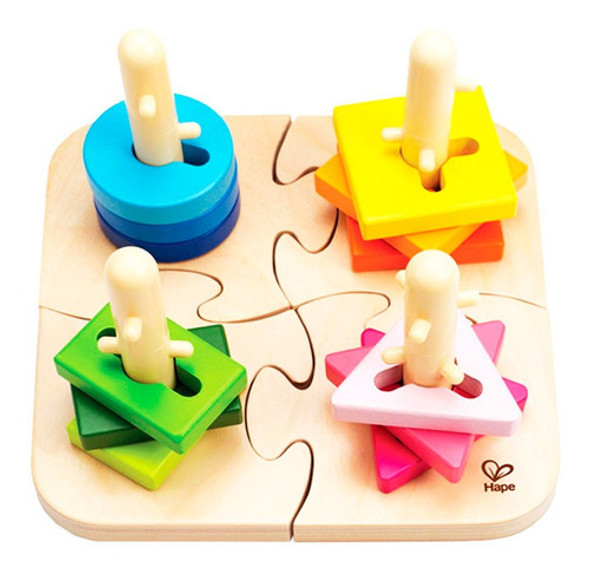 Hape Puzzle Creativo Con Clavijas 0