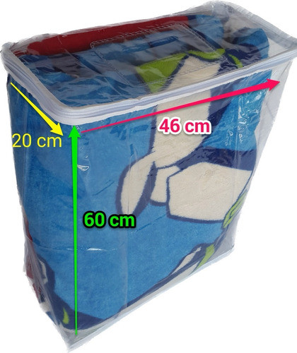 Bolsa De Pvc 46x60x20 Cm P/acolchado 1 Plaza X Pack De 3unid 1