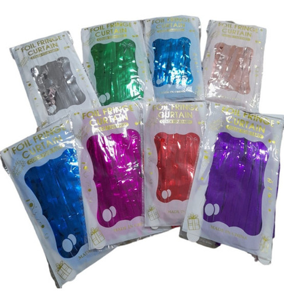 Cortina Party Metalizada X 3 Colores A Eleccion!!! 0 Cortina Party Metalizada X 3 Colores A Eleccion!!! 0
