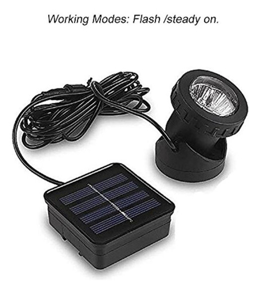 Luz Solar Aveki Con Foco Para El Paisaje, 6 Leds, Luz De Est 1