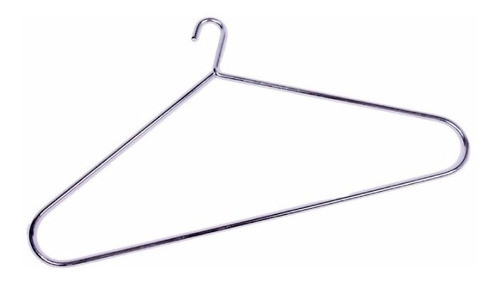 Percha Reforzada Acero Cromado Metalica Irrompible Hogar 0