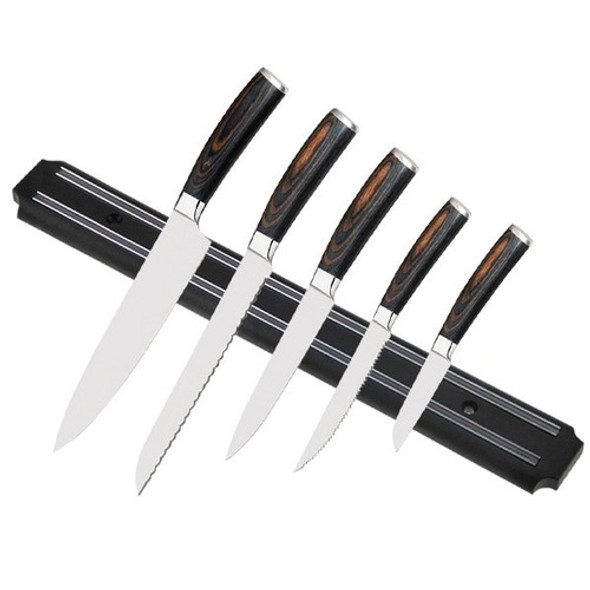 Kit 5 Barra Magnética Faca Metal Multiuso Ímã Cozinha 38cm 1