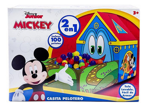 Casita Pelotero 2 En 1 Disney Junior Mickey Fd27888 1