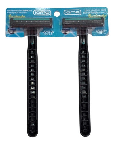 Kit 2 Aparelho Barbear Descartável Iamo Com 3 Lâminas 2un 1
