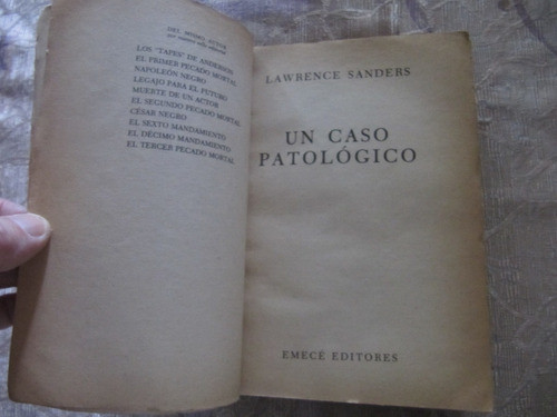 Un Caso Patologico - Lawrence Sanders 1