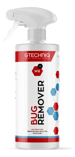 Removedor De Insectos Bug Remover 500ml Gtechniq W8 Detail 0