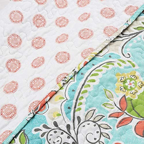 Bahama Paisley Floral 3 Piezas Turquesa Azul Coral Amarillo 1
