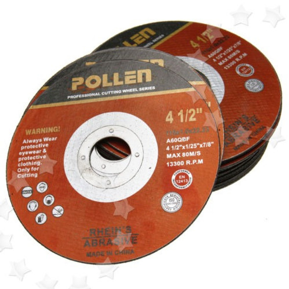 20 Piezas Ángulo Amoladora Discos Rueda De Corte Acero 115 X 0