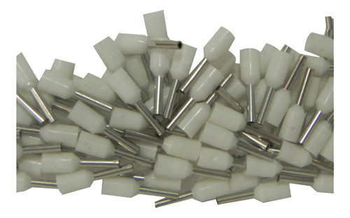 Puntera Tubular 0,50mm Blanco (x100u) Largo 6mm Zoloda 0