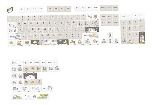 Teclas Pbt 131 Teclas, Russo E Inglês, Resistente Ao 0