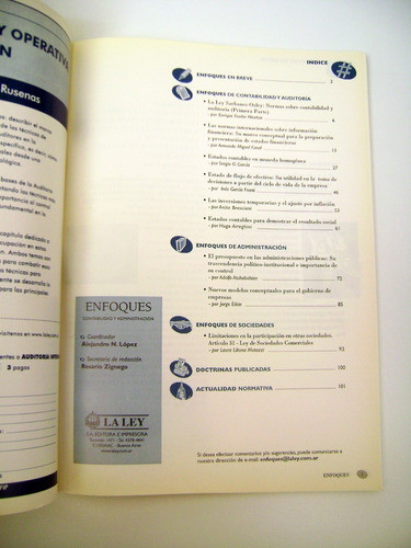 Revista Enfoques Contabilidad Y Administracion Nro 1 Boedo 1