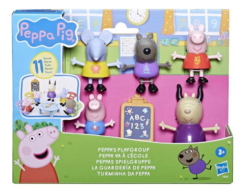Peppa Pig Set X11 Guardería Con Figuras Y Accesorios Hasbro 0