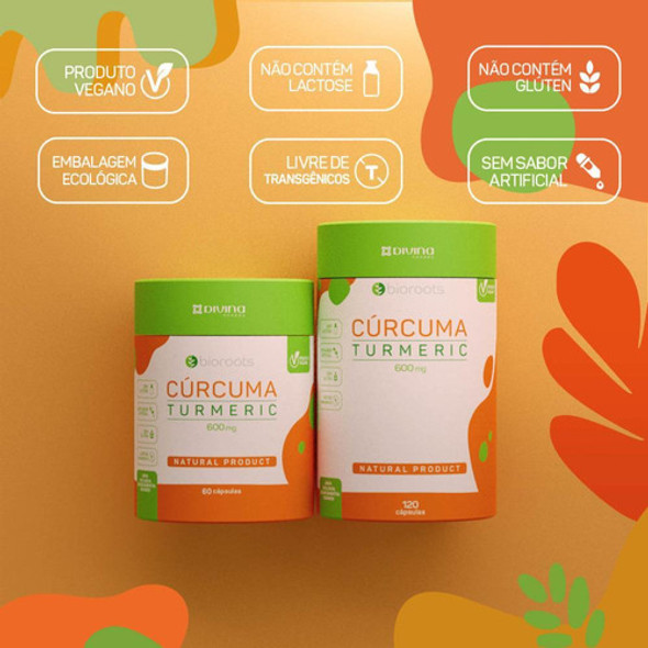 Bioroots Cúrcuma Com 120 Cápsulas 1