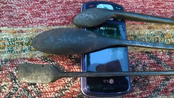 Lote Muy Antiguas Herramientas P Desbaste Caballo? Limpieza? 1