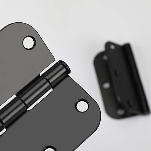 6 Bisagras Para Puerta - Negro Mate 1