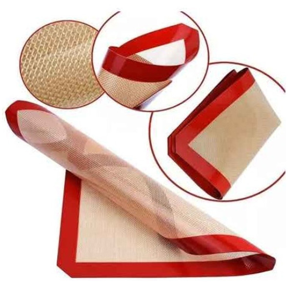 Placa Silicona Plancha Con Malla Antiadherente Horno 40x30cm 1