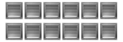 12 Grades De Ventilação Alumínio Itc 20x20cm Com Tela 0