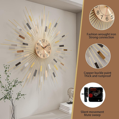 Psyche God Reloj De Pared Decorativo Starburst Para La Decor 1