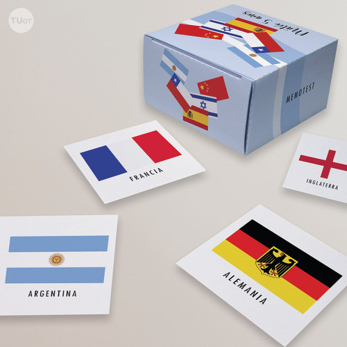 Juego Imprimible Banderas Del Mundo Tukit 1