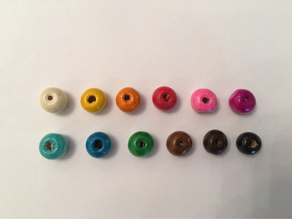 1000 Cuentas De Madera 8mm! Súper Oferta! Muchos Colores!! 1