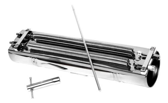 Reco Reco Cromado Com Duas Molas Contemporânea 90c 1