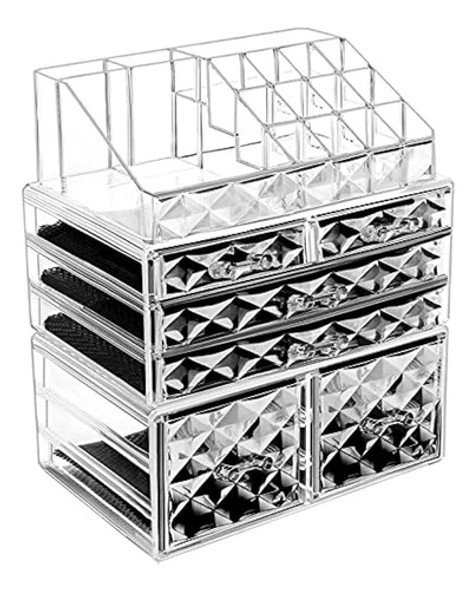 Hblife Organizador De Maquillaje, 3 Piezas De Acrílico, Cajo 0