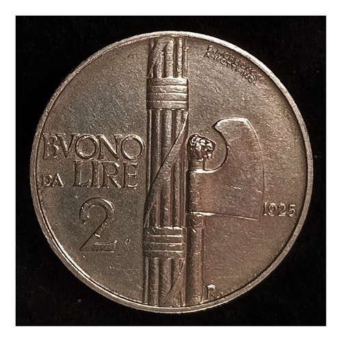 Italia 2 Liras 1925 Excelente Km 63 Victor Emanuel Iii 0