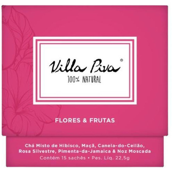 Kit 3x: Chá Misto Flores E Frutas Villa Piva 15 Sachês 0 Kit 3x: Chá Misto Flores E Frutas Villa Piva 15 Sachês 0