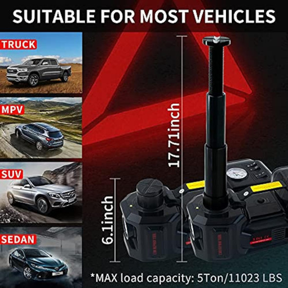 Kit De Gato Eléctrico Para Automóvil De 5 Toneladas Y 12 V C 1 Kit De Gato Eléctrico Para Automóvil De 5 Toneladas Y 12 V C 1