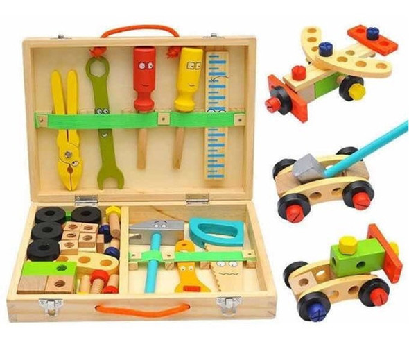 Juego Caja De Herramientas Madera Cadaques Kids 0