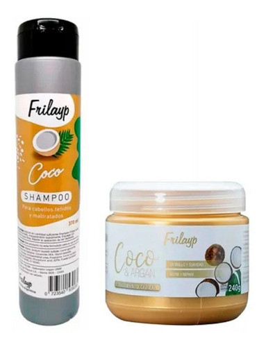 Shampoo 370cc + Mascara 240g - Coco Frilayp Cabellos Secos 0