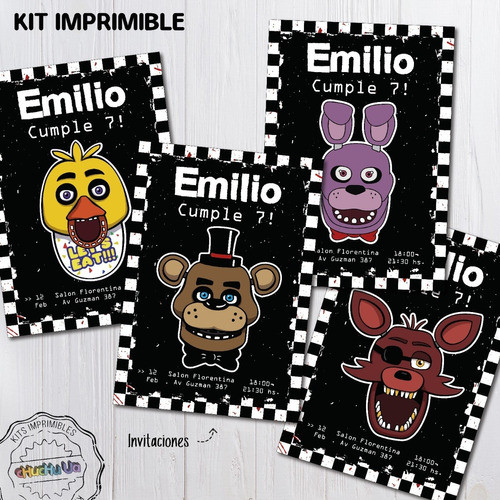 Kit Imprimible Five Nights At Freddy's 0