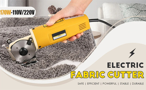 Tesoura Elétrica De Tecido, Lâmina Rotativa, Kit De Cortador 1