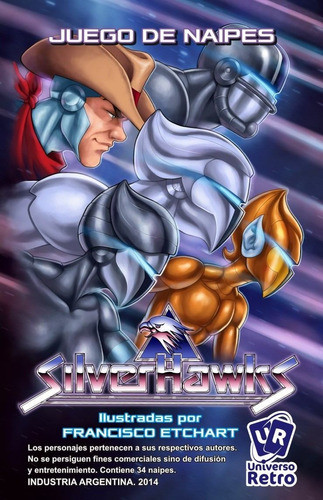 Cartas Naipes Halcones Galacticos Silverhawks Universo Retro 1