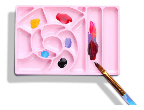 Paleta Mezcladora De Manicuria Maquillaje Artistico Plastica 1