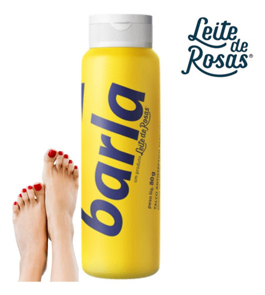 Kit 2 Talco Barla Para Os Pés Perfumado Antisséptico 80g 1