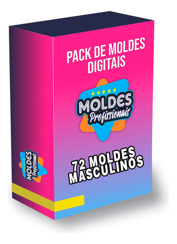 Kit Moldes Masculinos 72 Modelos Digital Corte Costura Proto 0