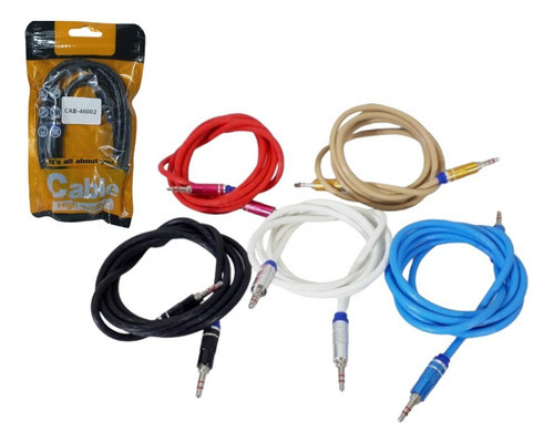 Cable 3.5mm A 3.5mm Punta Metal 1.5mtrs 0