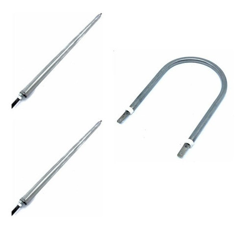 Kit 3 Resistencias Seco U + Reta 220v 0