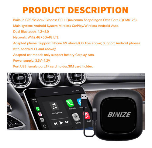 Binize Caja De Video Multimedia Android 10 Compatible Con Ca 1
