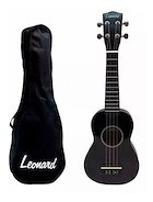 Ukelele Leonard Soprano Con Funda Color Natural Uk15na 1