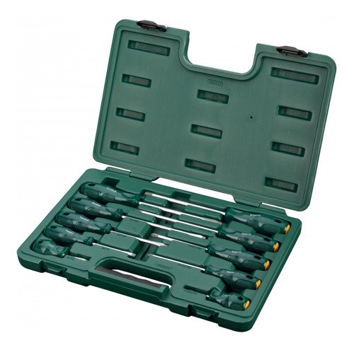 Jogo De Chave De Fenda E Philips 10 Pçs Sata St09304esj 1