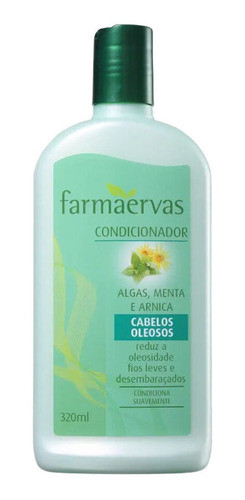 Kit 2 Condicionadores 320ml Algas Menta E Arnica Farmaervas 1